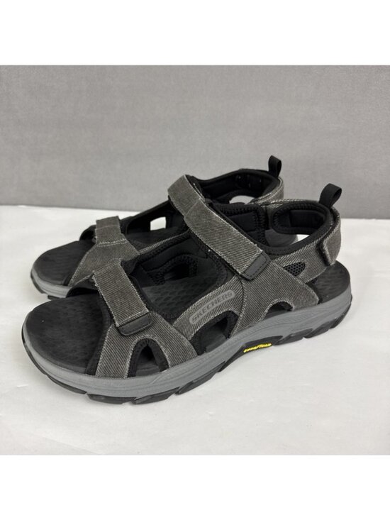 Skechers Black Respected SD Moralto Sandals Men\'s size 12 NWT comfort walking main image 11